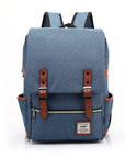 City Vintage Backpack - Blue / 16inch - Backpacks