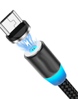 Magnetic USB Cable Fast Charging-black-usb