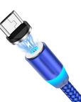 Magnetic USB Cable Fast Charging-blue-micro-usb