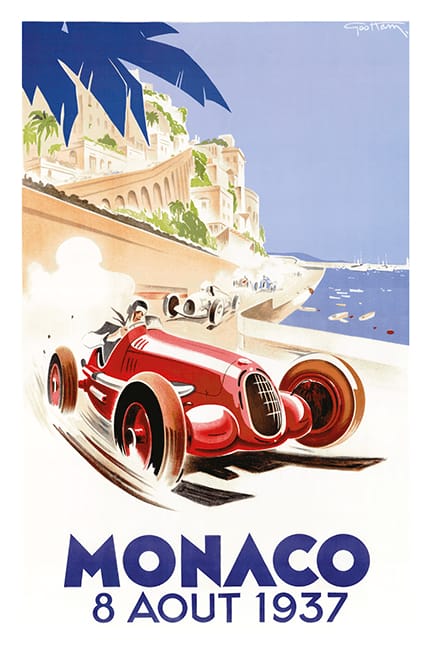 Vintage Poster Monaco 1937