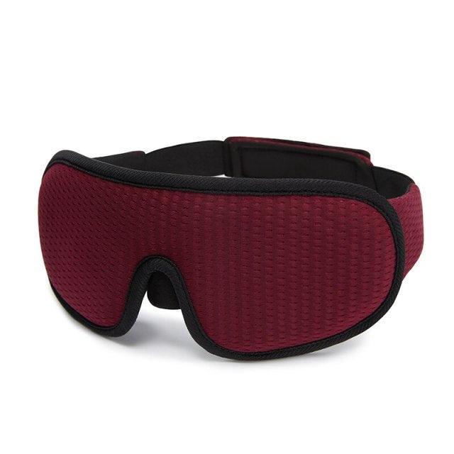 3D Contour Sleeping Mask-maroon-soft