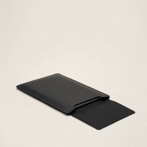 PU Leather Laptop Sleeve with Stand