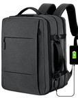 City Hopper Backpack-charcoal-usb-charging