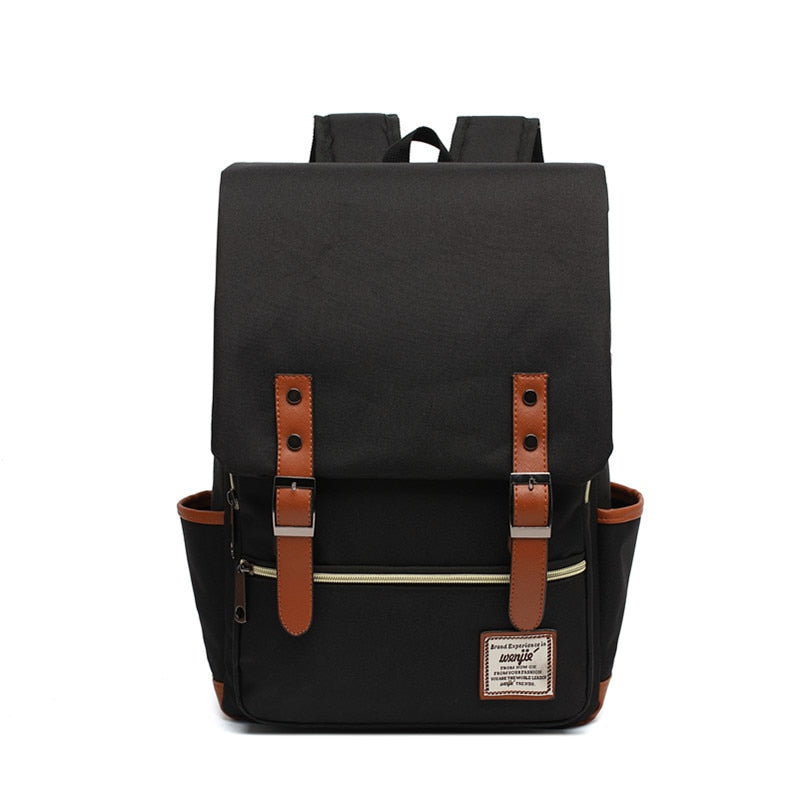 City Vintage Backpack - Black / 16inch - Backpacks