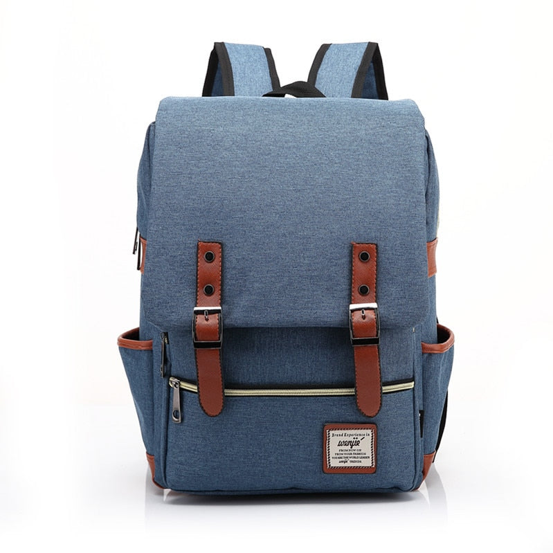 City Vintage Backpack - Blue / 16inch - Backpacks