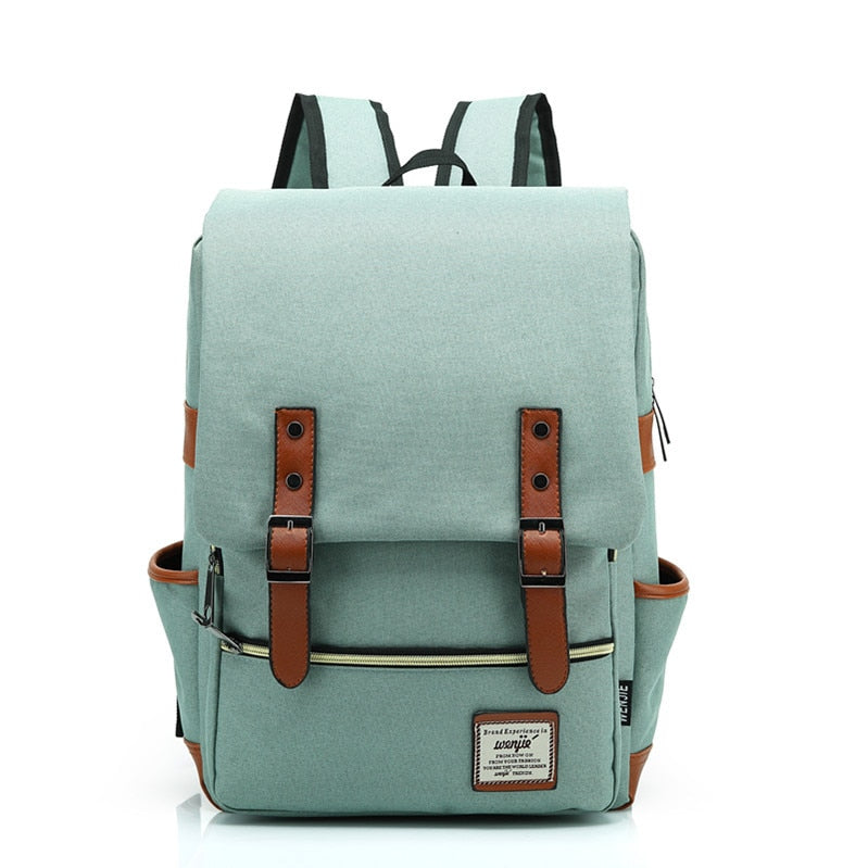 City Vintage Backpack - Mint / 16inch - Backpacks