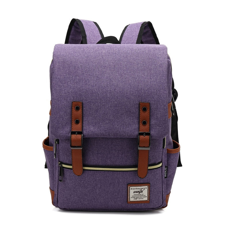 City Vintage Backpack - Purple / 16inch - Backpacks