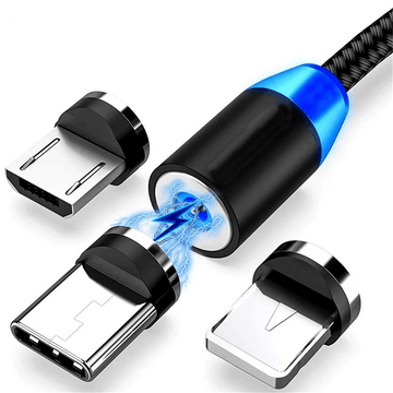 Magnetic USB Cable Fast Charging-3-in-one