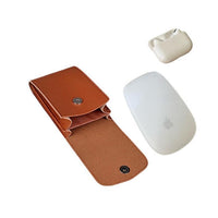 PU Leather Laptop Sleeve with Stand & Bag-mouse-pocket