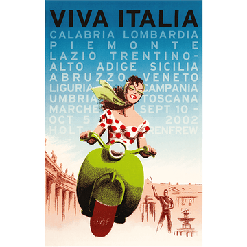 Viva Italy-art-deco-poster